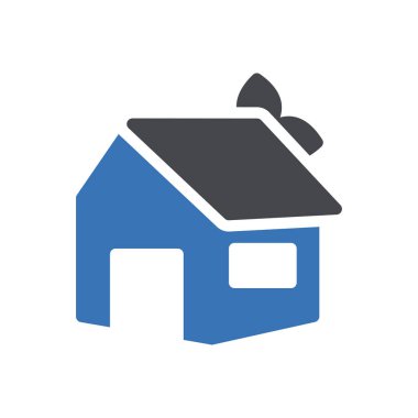 Web sitesi tasarımı ve masaüstü zarfları için yeşil ev simgesi, geliştirme. Premium paketi.