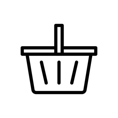 Web sitesi tasarımı ve masaüstü zarfları için sepet simgesi, geliştirme. premium paket.