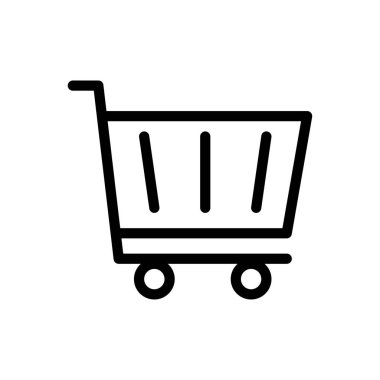 Web sitesi tasarımı ve masaüstü zarfları için sepet simgesi, geliştirme. premium paket.