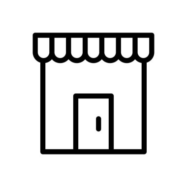 Web sitesi tasarımı ve masaüstü zarfları için dükkan simgesi, geliştirme. premium paket.