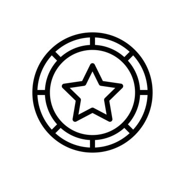 Web sitesi tasarımı ve masaüstü zarfları için yıldız para simgesi, geliştirme. Premium paketi.