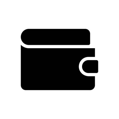 cüzdan Glyphs vektör simgesi