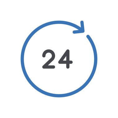 hizmet Glphs renk vektörü simgesi