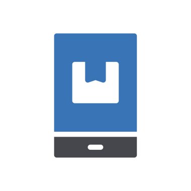 çevrimiçi dağıtım Glphs renk vektörü simgesi