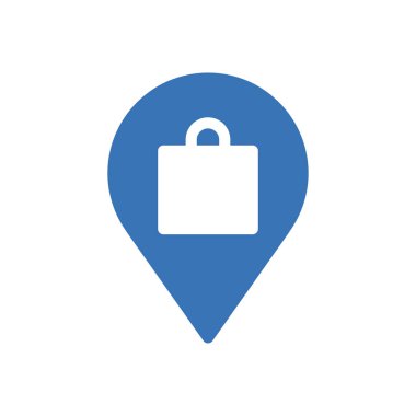 konum depolama Glphs renk vektörü simgesi