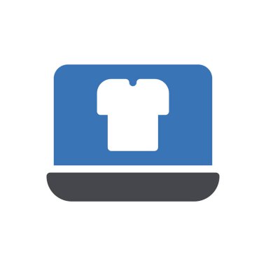 online alışveriş Glphs renk vektörü simgesi