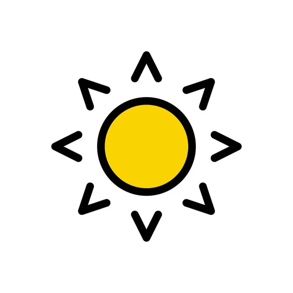 Иконка Солнца Дизайна Сайта Оболочки Рабочего Стола Разработки Значок Premium — стоковый вектор