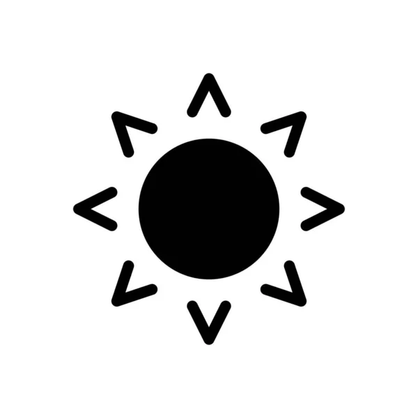 Icono Del Sol Para Diseño Del Sitio Web Envolvente Escritorio — Vector de stock