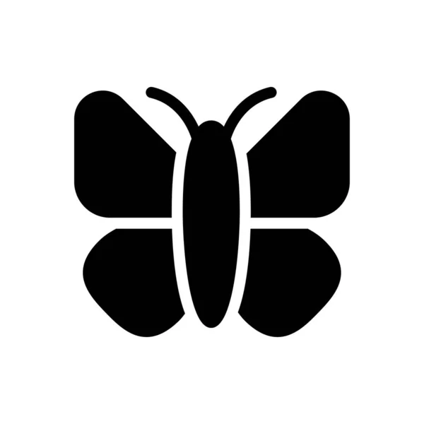 Icono Mariposa Para Diseño Del Sitio Web Sobre Escritorio Desarrollo — Vector de stock