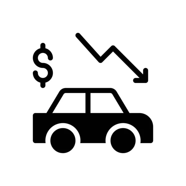 Icono Del Coche Para Diseño Del Sitio Web Sobre Escritorio — Vector de stock