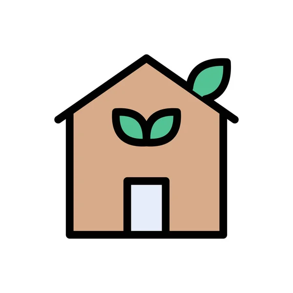 ウェブサイトのデザインやデスクトップの封筒のための緑の家のアイコン プレミアムパック — ストックベクタ