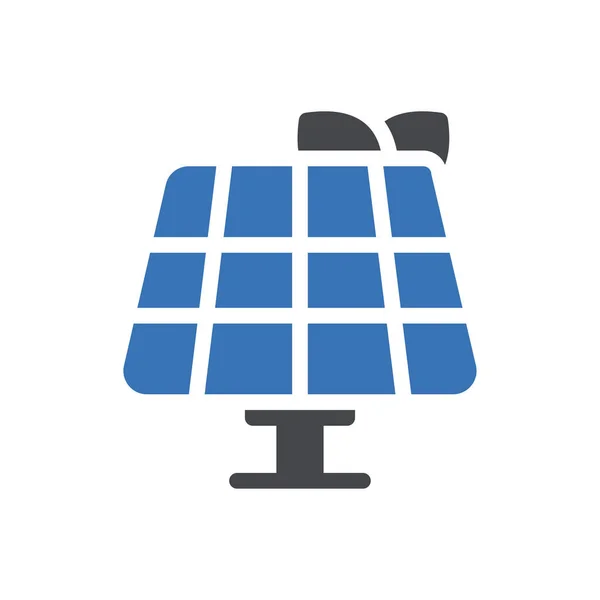 Ícone Energia Solar Para Design Site Envoltório Desktop Desenvolvimento Pacote — Vetor de Stock