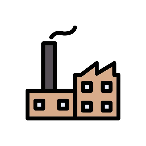 Fabrik Icon Für Website Design Und Desktop Hülle Entwicklung Premium — Stockvektor