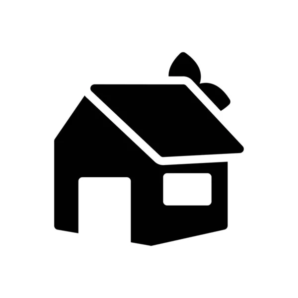 Ícone Casa Verde Para Design Site Envoltório Desktop Desenvolvimento Pacote — Vetor de Stock
