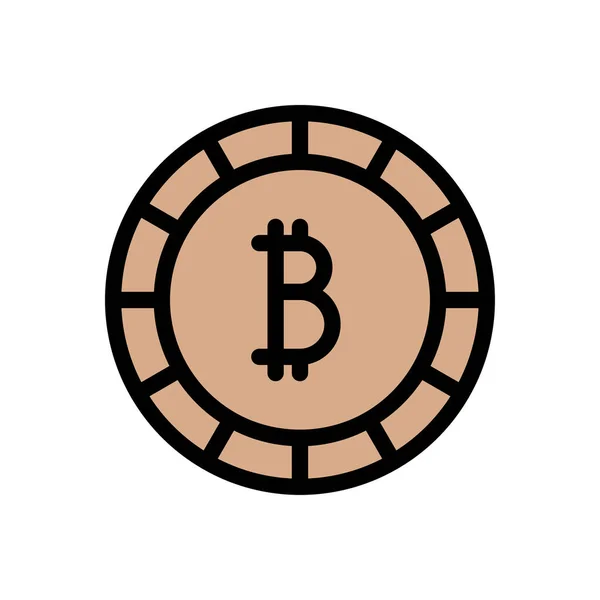 Bitcoin Ikon Weboldal Tervezéséhez Asztali Borítékhoz Fejlesztéshez Prémium Csomag — Stock Vector