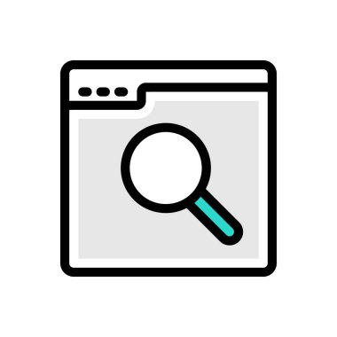 Web sitesi tasarımı ve masaüstü zarfları için tarayıcı simgesi, geliştirme. premium paket