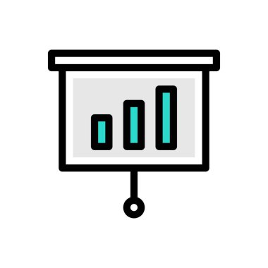 Web sitesi tasarımı ve masaüstü zarfları için sunum simgesi, geliştirme. premium paket