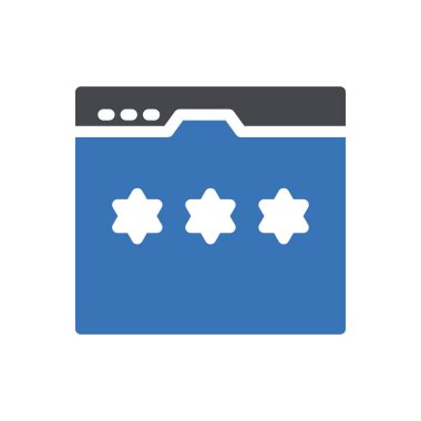 Web sitesi tasarımı ve masaüstü zarfları için klasman simgesi, geliştirme. premium paket