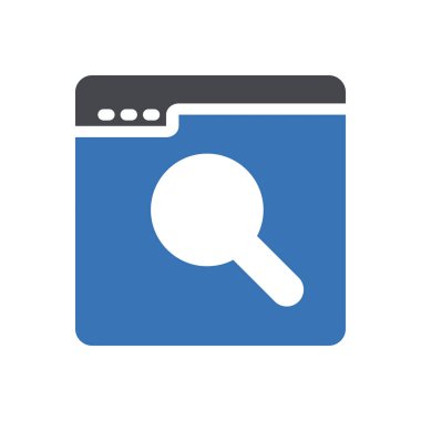 Web sitesi tasarımı ve masaüstü zarfları için arama simgesi, geliştirme. premium paket