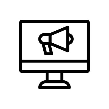 Web sitesi tasarımı ve masaüstü zarfları için duyuru simgesi, geliştirme. premium paket