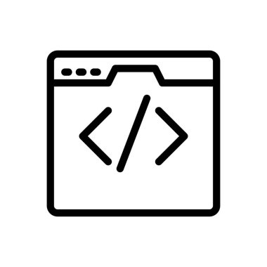 Web sitesi tasarımı ve masaüstü zarfları için simge kodlama, geliştirme. premium paket