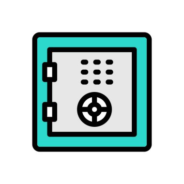 Web sitesi tasarımı ve masaüstü zarfları için dolap simgesi. premium paket