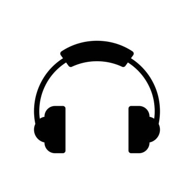 Web sitesi tasarımı ve masaüstü zarfları için kulaklık simgesi, geliştirme. premium paket