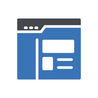 Web sitesi tasarımı ve masaüstü zarfları için tarayıcı simgesi, geliştirme. premium paket