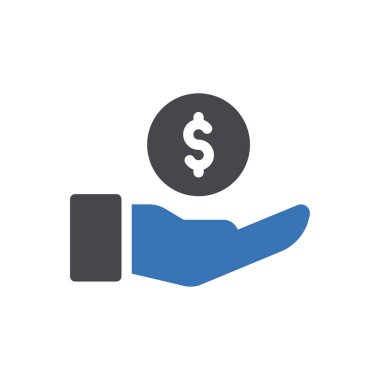 Web sitesi tasarımı ve masaüstü zarfları için dolar simgesi, geliştirme. premium paket