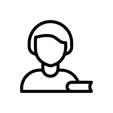 Web sitesi tasarımı ve masaüstü zarfları için kadın simgesi. premium paket