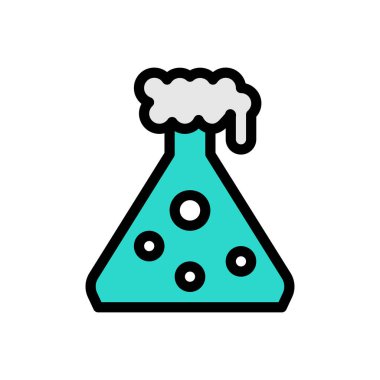 Web sitesi tasarımı ve masaüstü zarfları için laboratuvar simgesi, geliştirme. premium paket