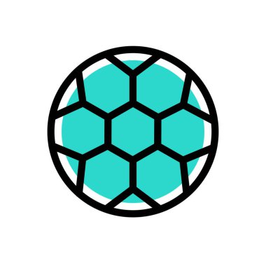 Web sitesi tasarımı ve masaüstü zarfları için futbol simgesi, geliştirme. premium paket