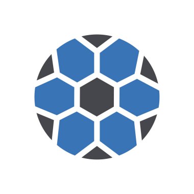 Web sitesi tasarımı ve masaüstü zarfları için futbol simgesi, geliştirme. premium paket