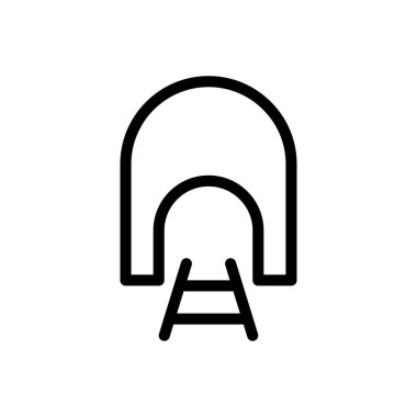 Web sitesi tasarımı ve masaüstü zarfları için tünel simgesi, geliştirme. premium paket