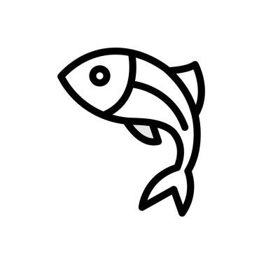 Web sitesi tasarımı ve masaüstü zarfları için balık simgesi geliştirme. premium paket