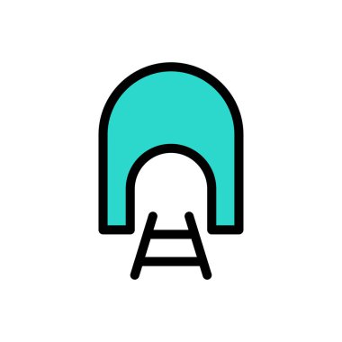 Web sitesi tasarımı ve masaüstü zarfları için tünel simgesi, geliştirme. premium paket