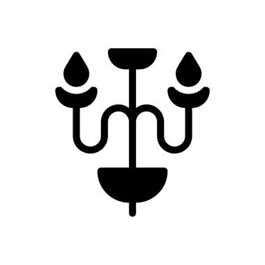 Web sitesi tasarımı ve masaüstü zarfları için şamdan Simgesi, geliştirme. premium paket