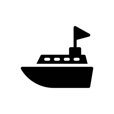 Web sitesi tasarımı ve masaüstü zarfları için gemi simgesi, geliştirme. premium paket