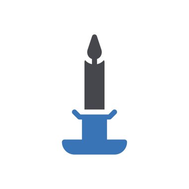 Web sitesi tasarımı ve masaüstü zarfları için mum simgesi, geliştirme. premium paket