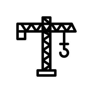 Web sitesi tasarımı ve masaüstü zarfları için vinç simgesi, geliştirme. premium paket