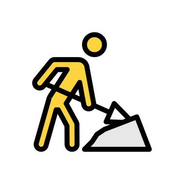 Web sitesi tasarımı ve masaüstü zarfları için inşaat simgesi, geliştirme. premium paket