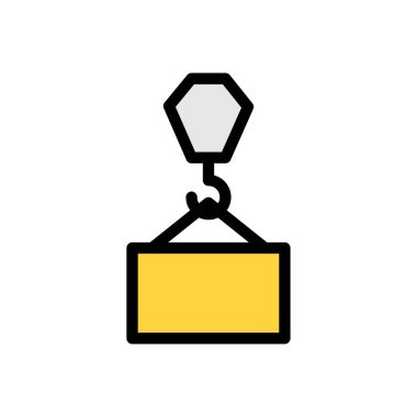 Web sitesi tasarımı ve masaüstü zarfları için vinç simgesi, geliştirme. premium paket