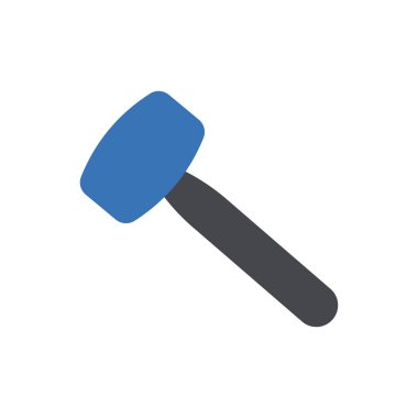 Web sitesi tasarımı ve masaüstü zarfları için çekiç simgesi, geliştirme. premium paket.