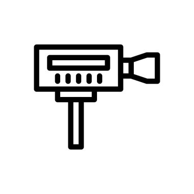 Web sitesi tasarımı ve masaüstü zarfları için kamera simgesi, geliştirme. premium paket.