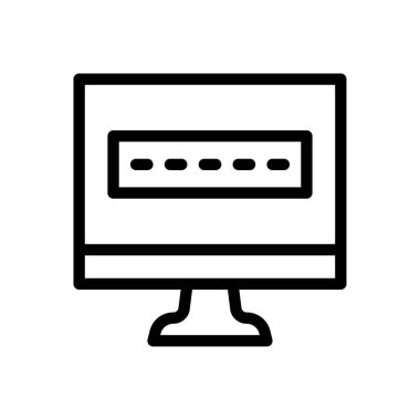 Web sitesi tasarımı ve masaüstü zarfları için ekran simgesi, geliştirme. premium paket.