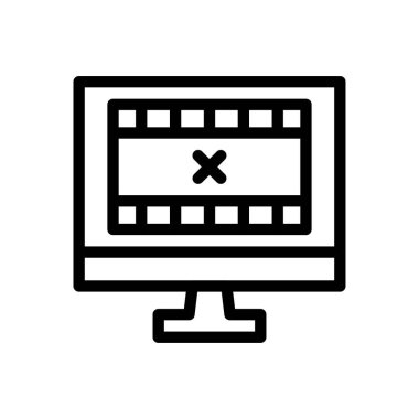 Web sitesi tasarımı ve masaüstü zarfları için flim Simgesi, geliştirme. premium paket.