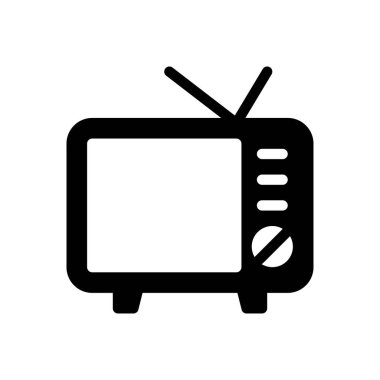 İnternet sitesi tasarımı ve masaüstü zarfları için televizyon simgesi, geliştirme. premium paket.