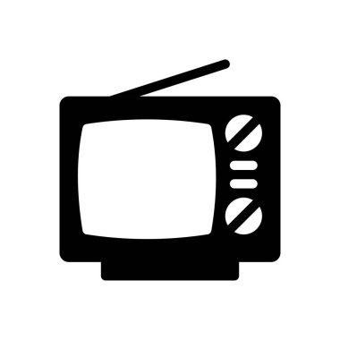 İnternet sitesi tasarımı ve masaüstü zarfları için televizyon simgesi, geliştirme. premium paket.