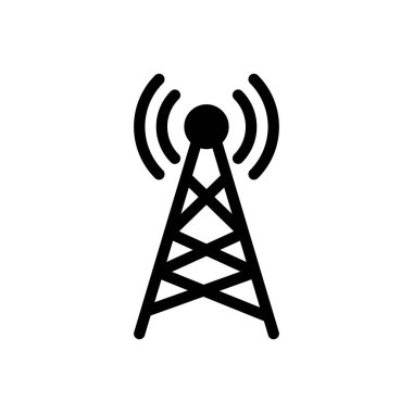 Web sitesi tasarımı ve masaüstü zarfları için kule simgesi, geliştirme. premium paket.