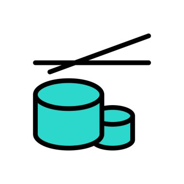 Web sitesi tasarımı ve masaüstü zarfları için suşi çubuğu simgesi, geliştirme. premium paket.